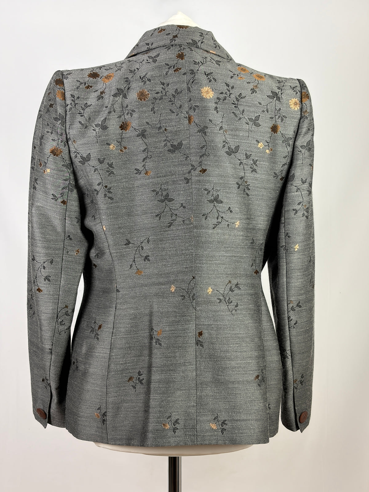 Givenchy Floral Jacquard Blazer, Grey (Vintage) - IT 42