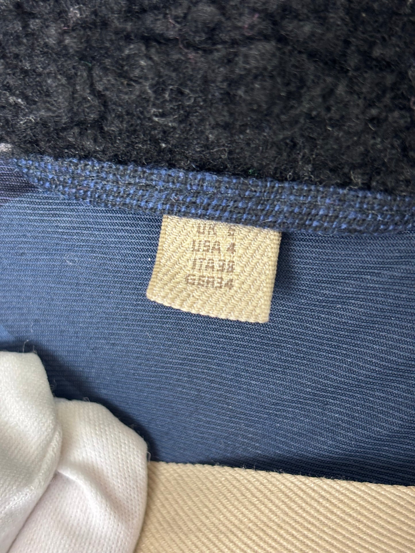 Burberry Brit Sherton Shearling Peacoat Navy Blue - 6 UK