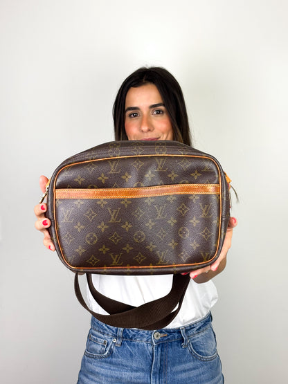 Louis Vuitton Reporter PM Monogram Canvas Brown