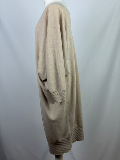 Max Mara Beige 100% Cashmere Knit Dress - XL