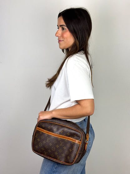 Louis Vuitton Reporter PM Monogram Canvas Brown