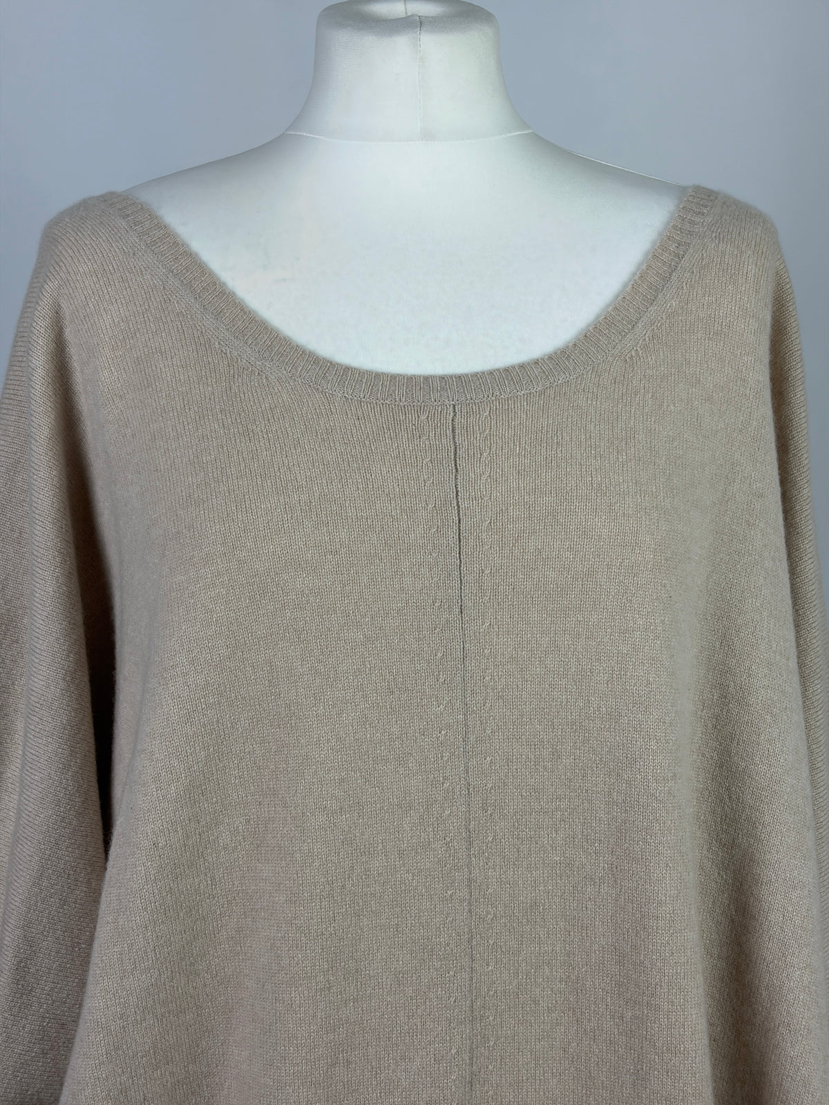 Max Mara Beige 100% Cashmere Knit Dress - XL