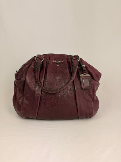 Prada Cervo Antik Bowler Handbag