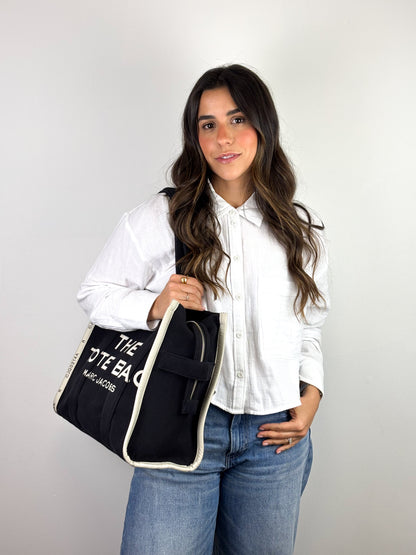 Marc Jacobs The Tote Bag Medium Canvas Black
