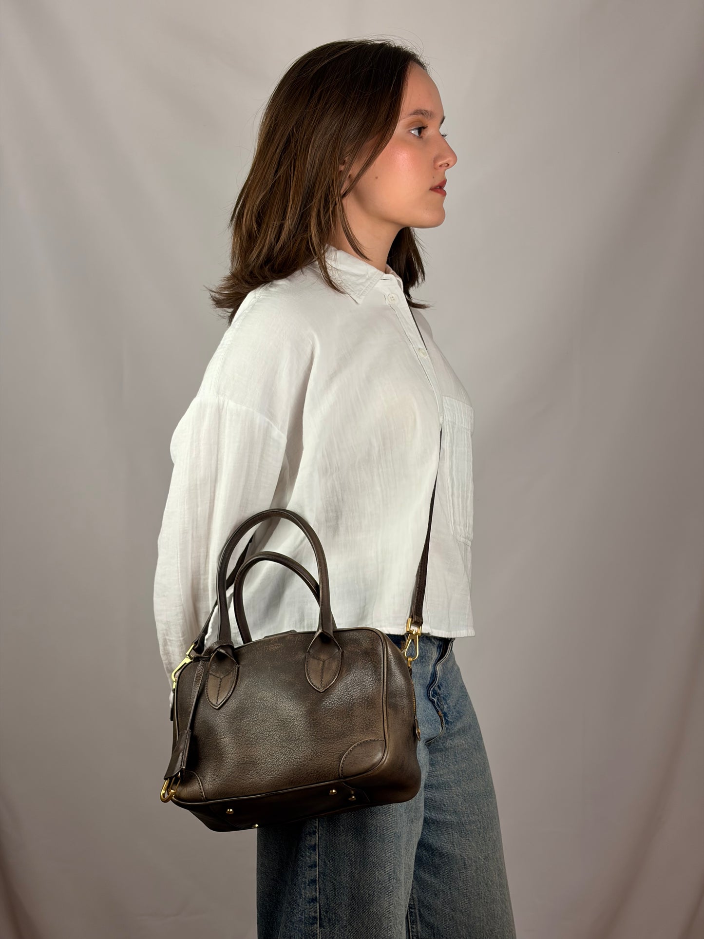 Golden Goose Vita Aged Leather bag
