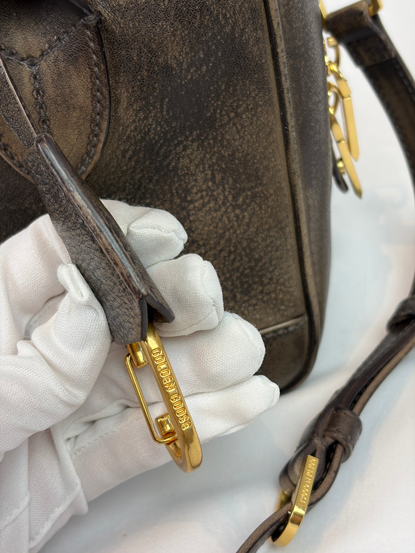 Golden Goose Vita Aged Leather bag