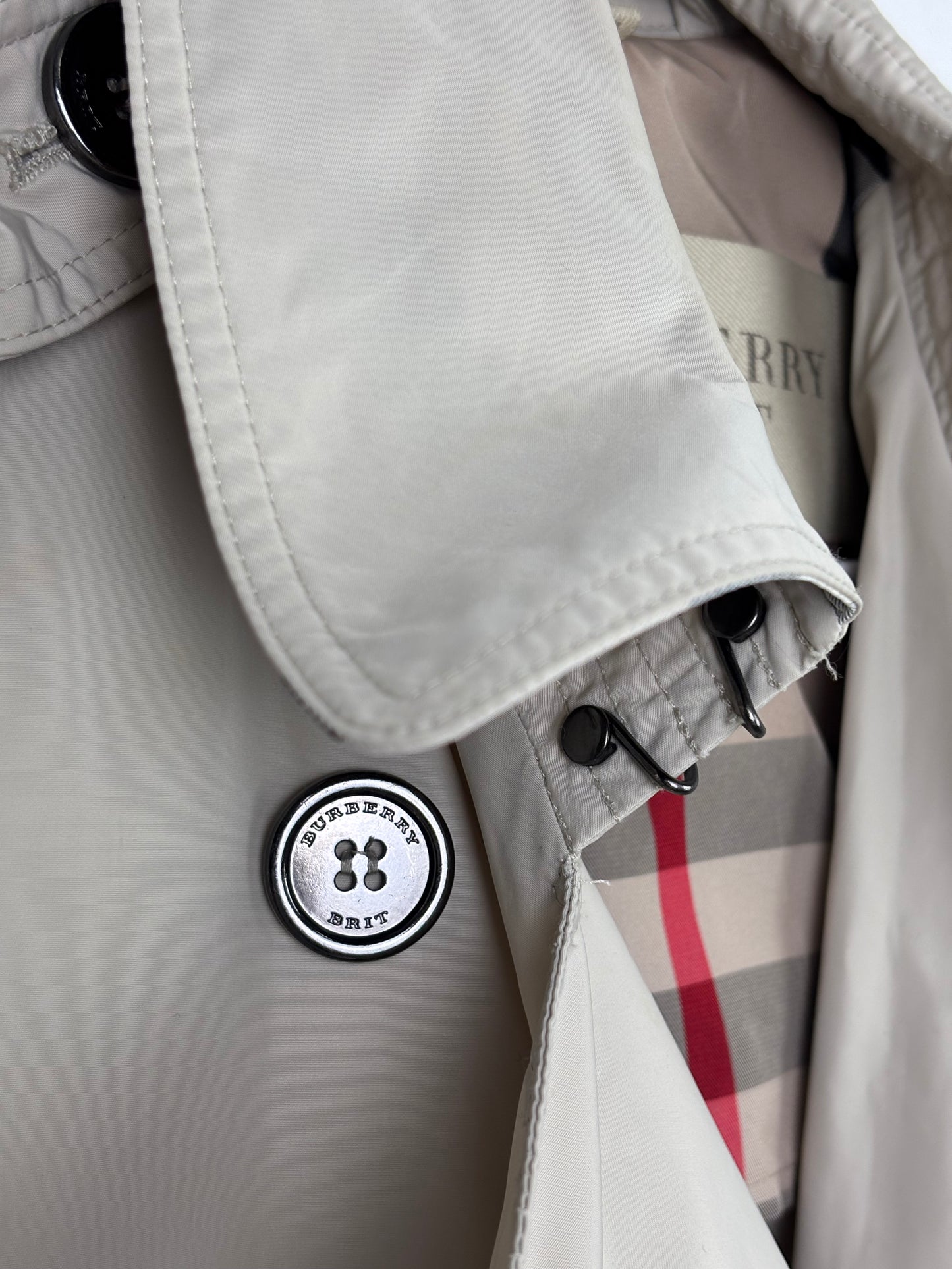 Burberry Brit Balmoral Packable Trench Coat Taffeta Beige - 4 UK