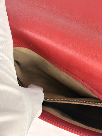 Bottega Veneta Intrecciato Crossbody Bag Burgundy Leather