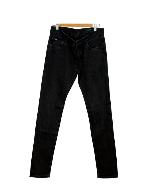 MENSWEAR - Dolce & Gabbana Black Skinny Fit Jeans - 50 IT