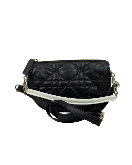 Dior Black Cannage Lambskin Small Dior Vibe Hobo Bag