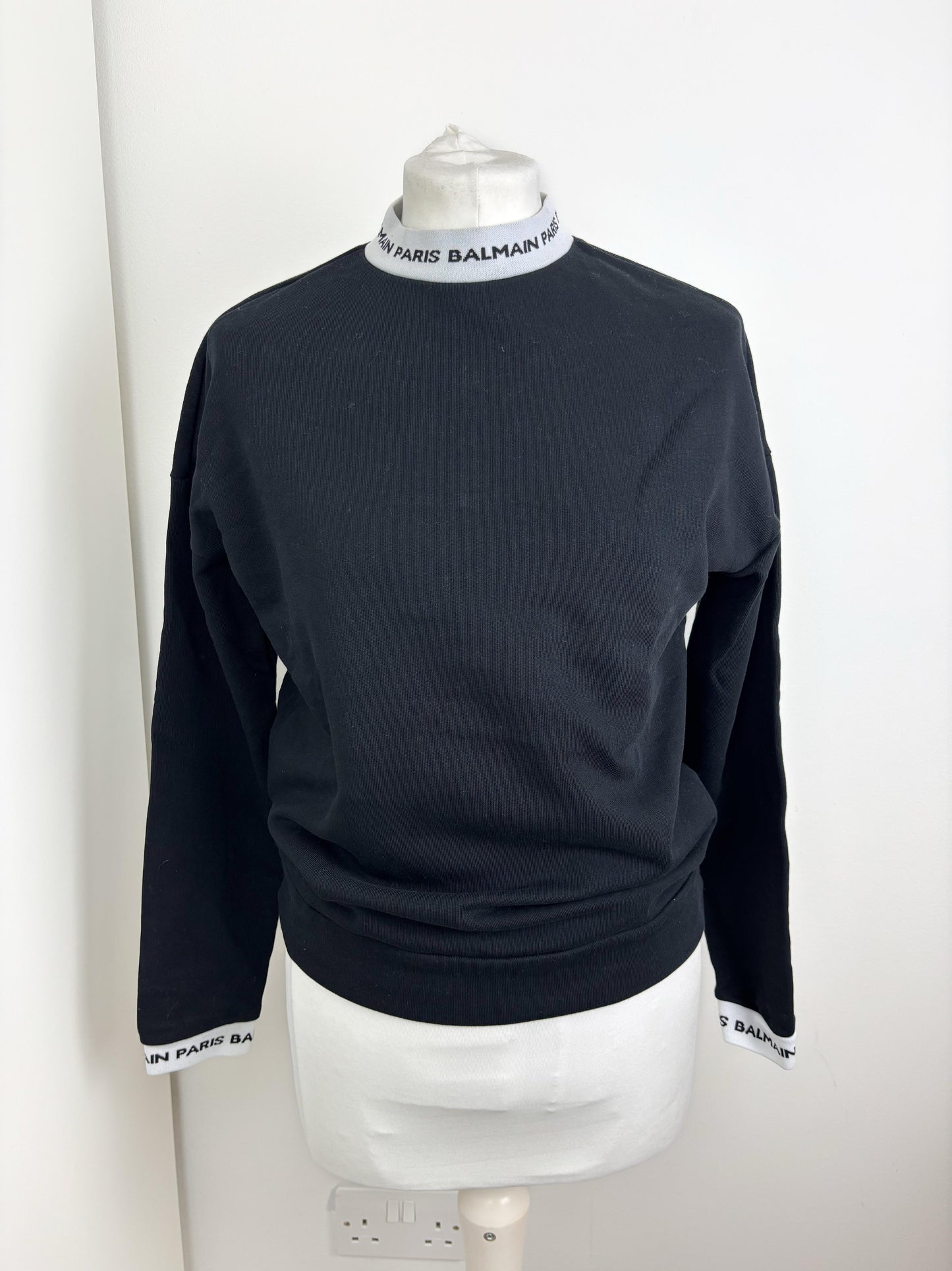 Balmain black sweatshirt - 12 UK