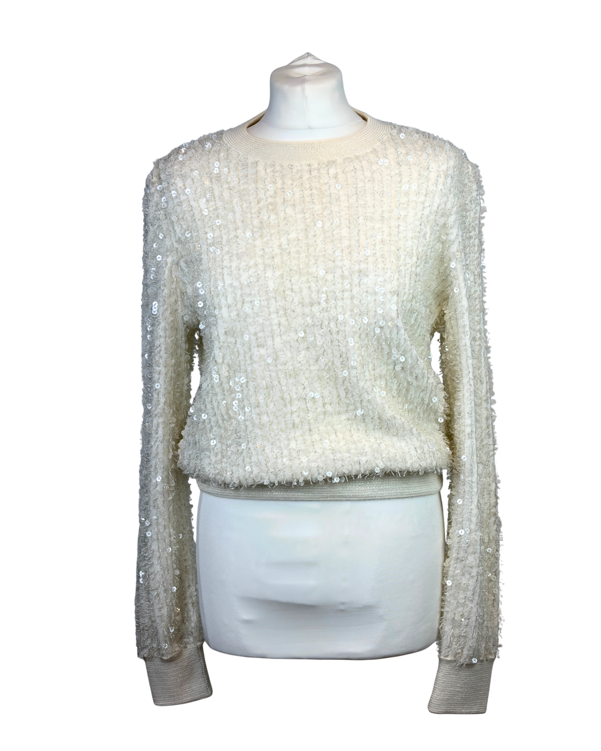 Chanel Angora & Silk Sequin Embellished Jumper - 10 UK