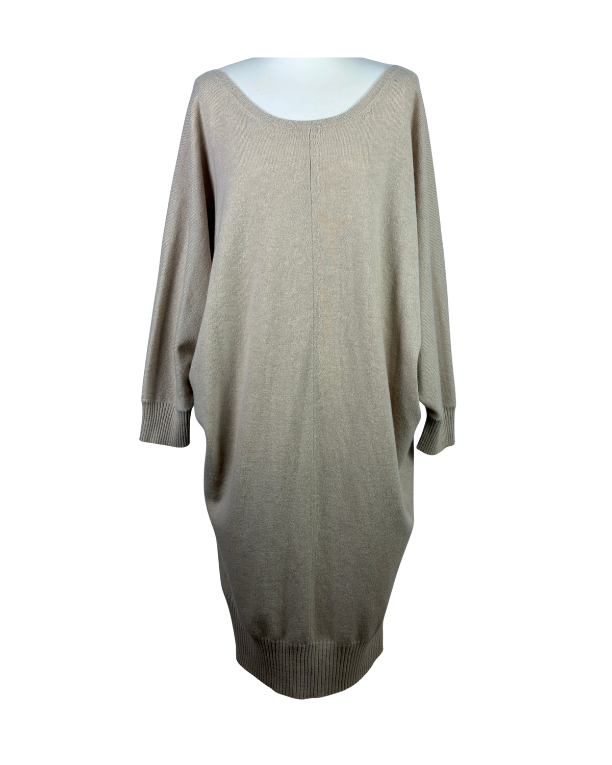 Max Mara Beige 100% Cashmere Knit Dress - XL