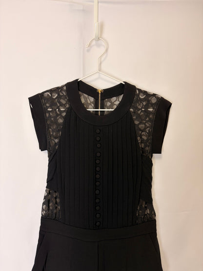 Elie Saab “Grâce” Black Designer Jumpsuit - 12 UK