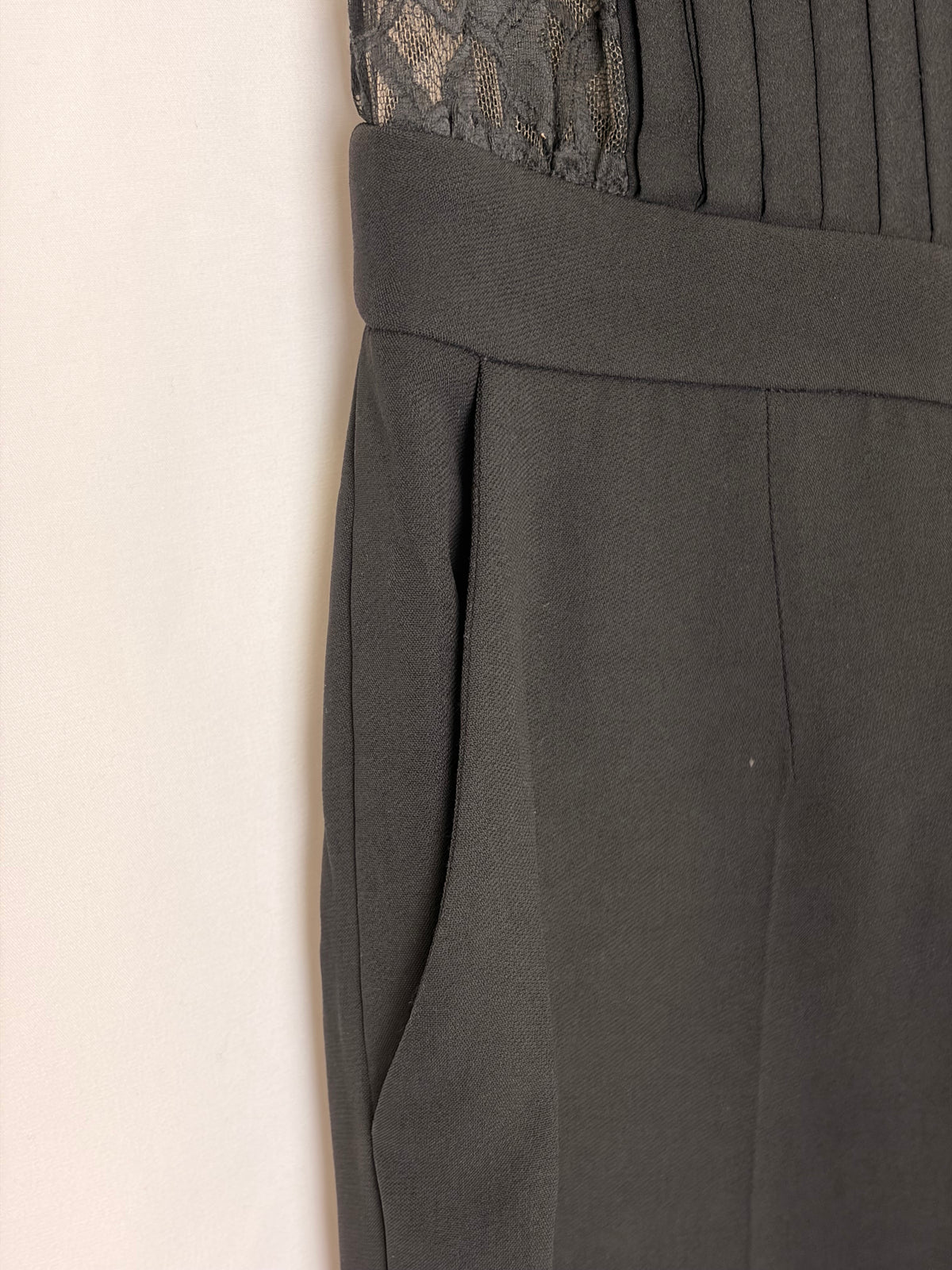 Elie Saab “Grâce” Black Designer Jumpsuit - 12 UK
