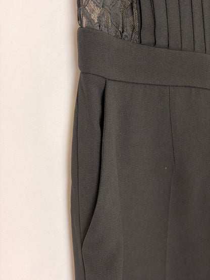 Elie Saab “Grâce” Black Designer Jumpsuit - 12 UK