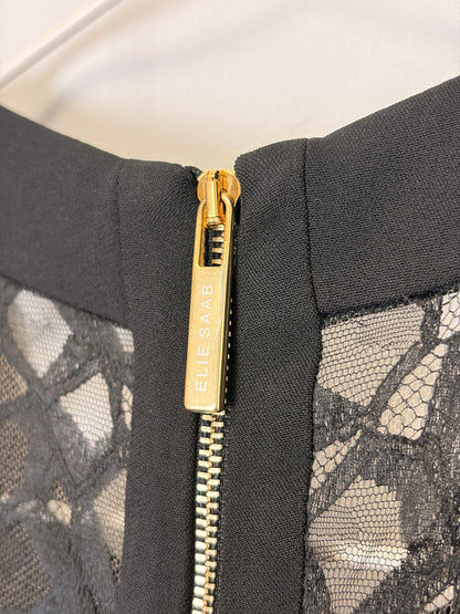 Elie Saab “Grâce” Black Designer Jumpsuit - 12 UK