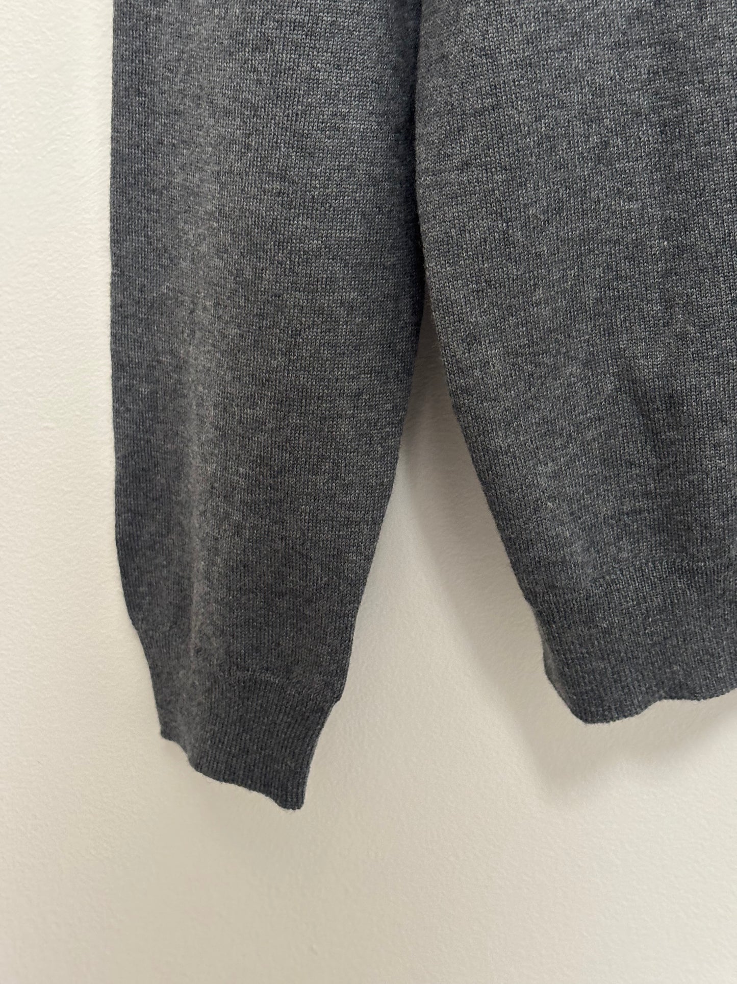MENSWEAR - BOSS merino wool grey jumper - L