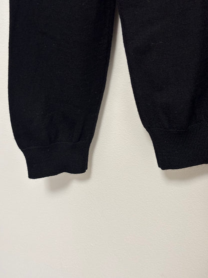 MENSWEAR - BOSS merino wool black jumper - L