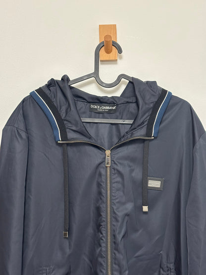 Menswear - Dolce & Gabbana Blue Hooded Bomber - L