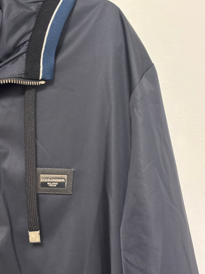Menswear - Dolce & Gabbana Blue Hooded Bomber - L