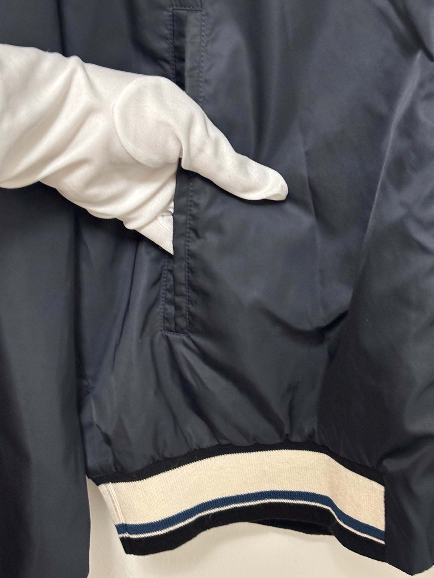 Menswear - Dolce & Gabbana Blue Hooded Bomber - L