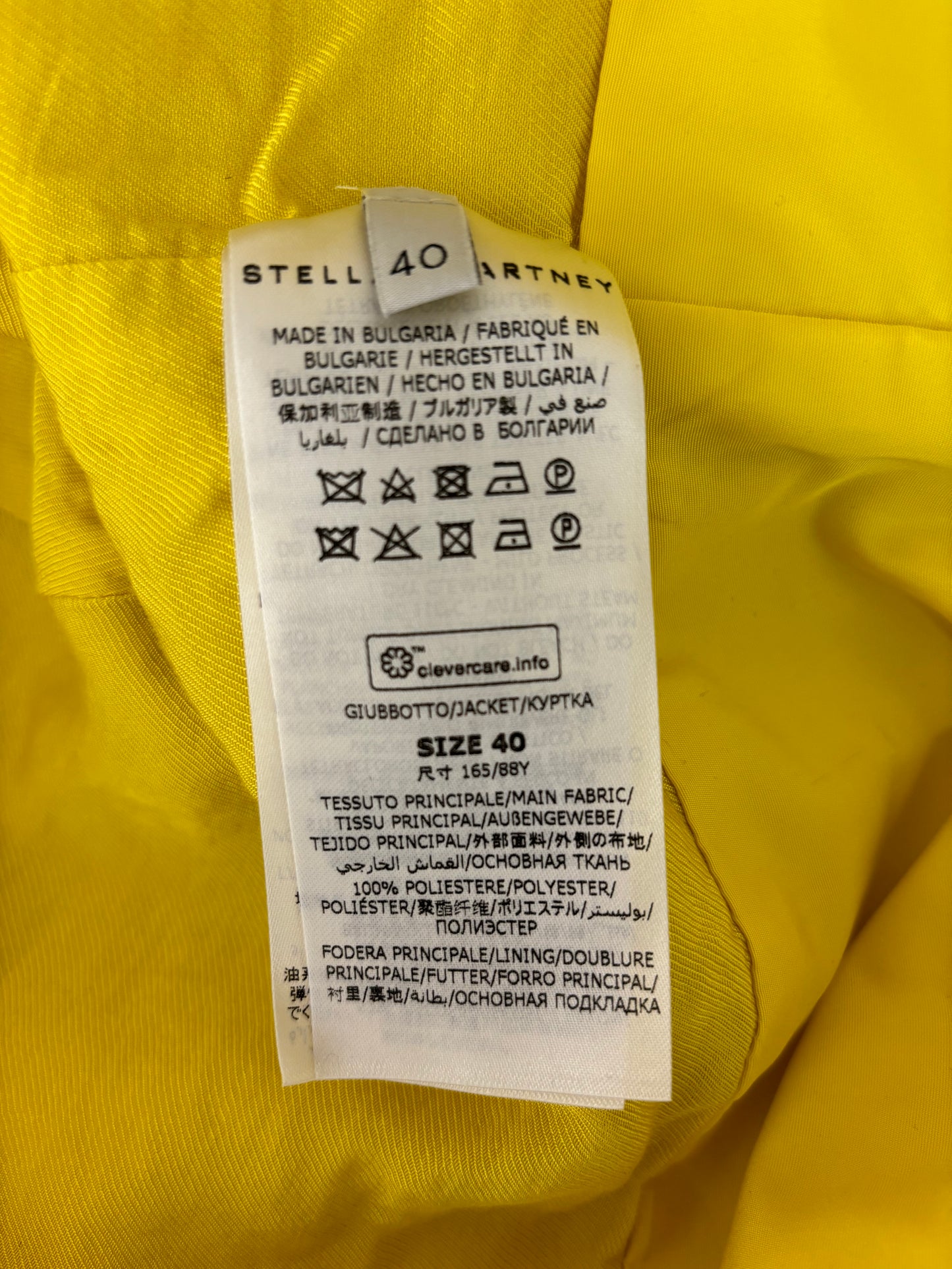 Stella McCartney yellow jacket - M