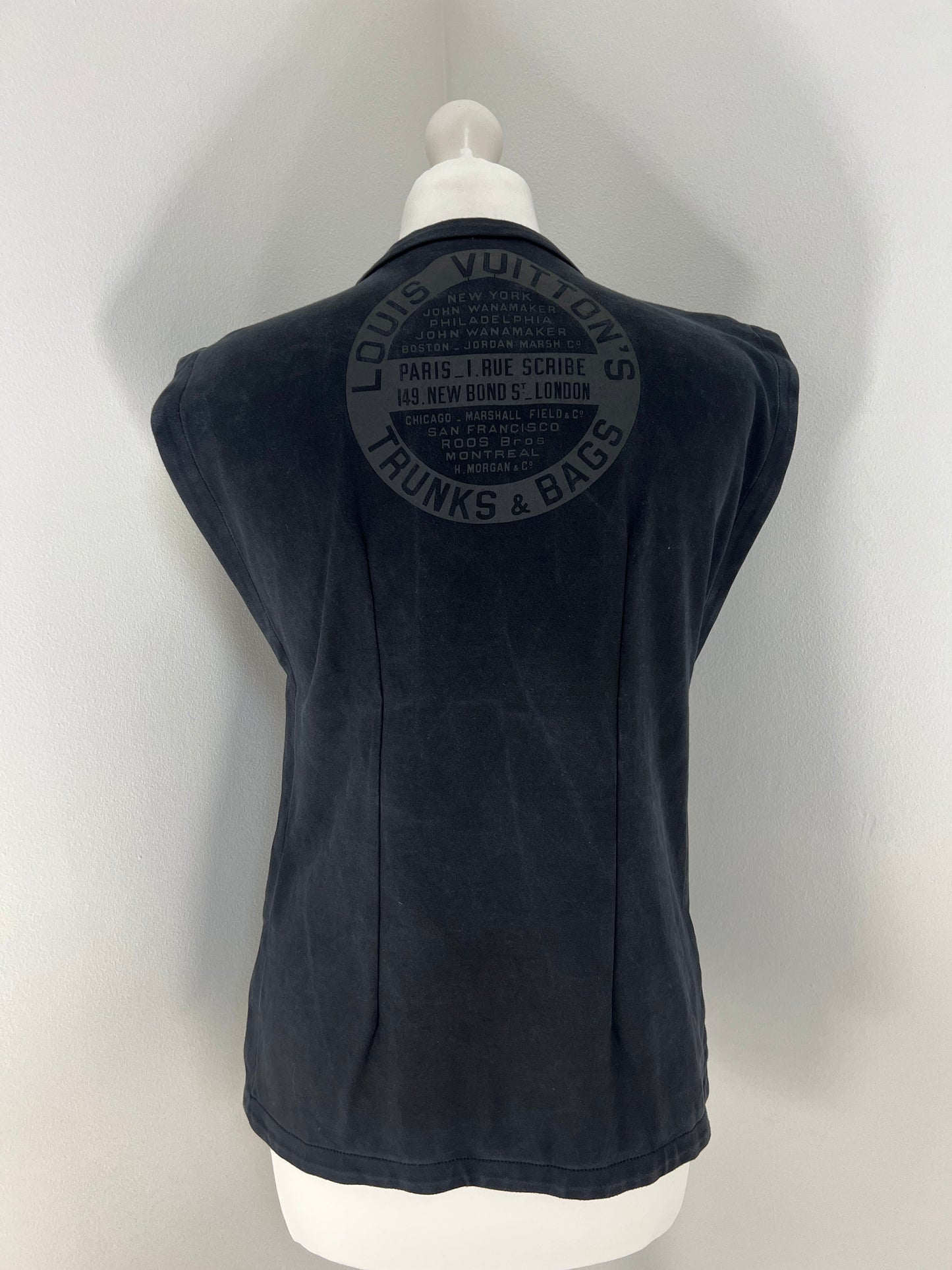 Louis Vuitton black sleeveless t-shirt - S