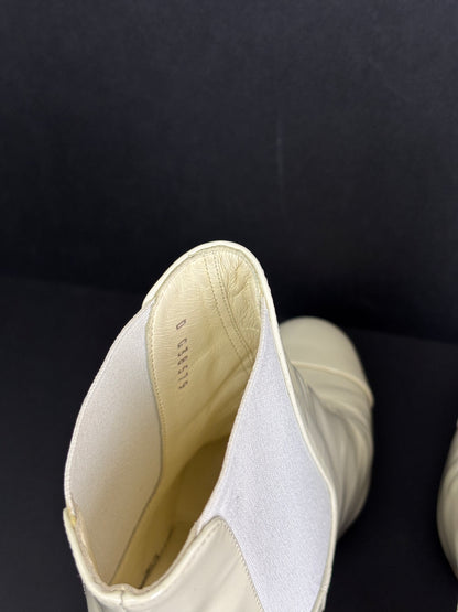 Chanel cream ankle boots - 6 UK