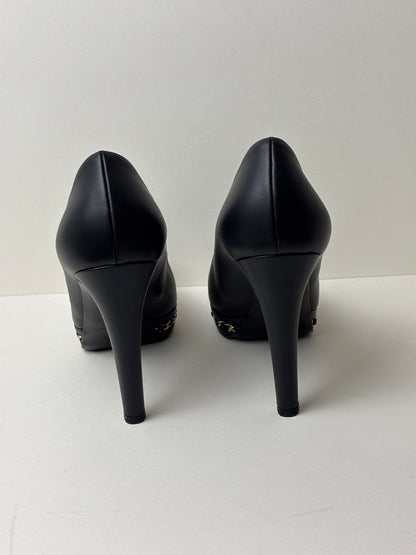 Chanel Chain-Trim Platform Pumps - 5.5 UK