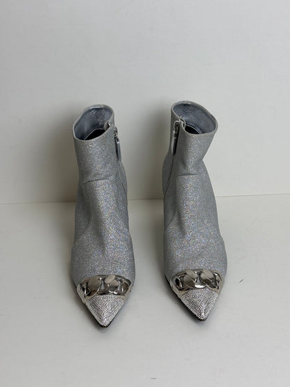 Casadei silver glitter ankle boots - 5 UK