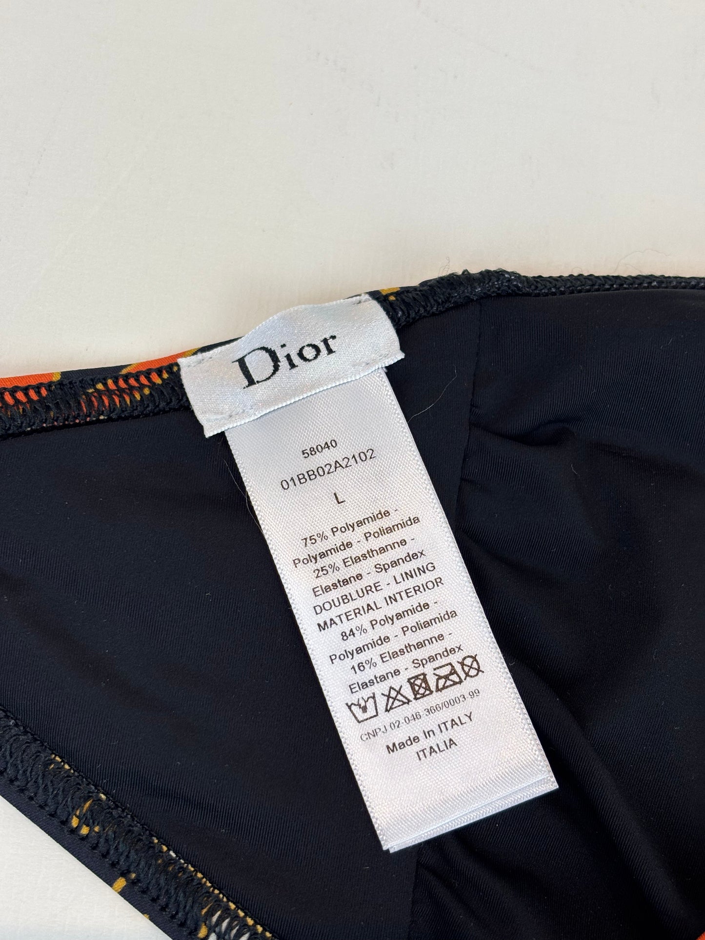 Dior bandeau bikini top - L