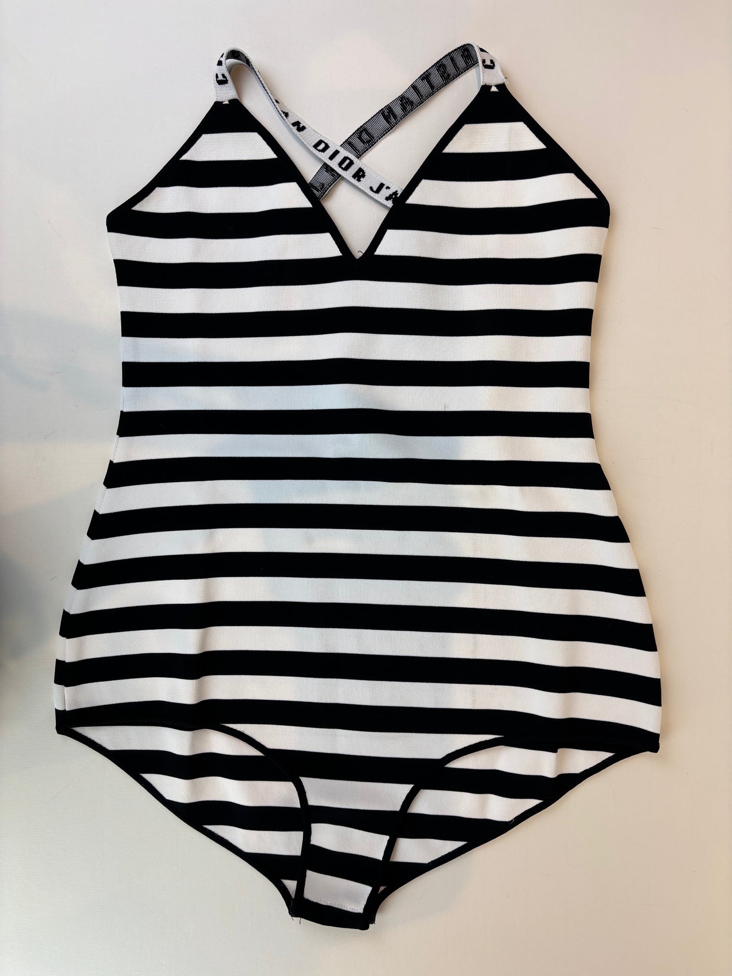 Christian Dior black and white bodysuit - L