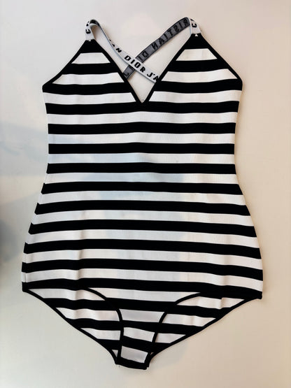 Christian Dior black and white bodysuit - L