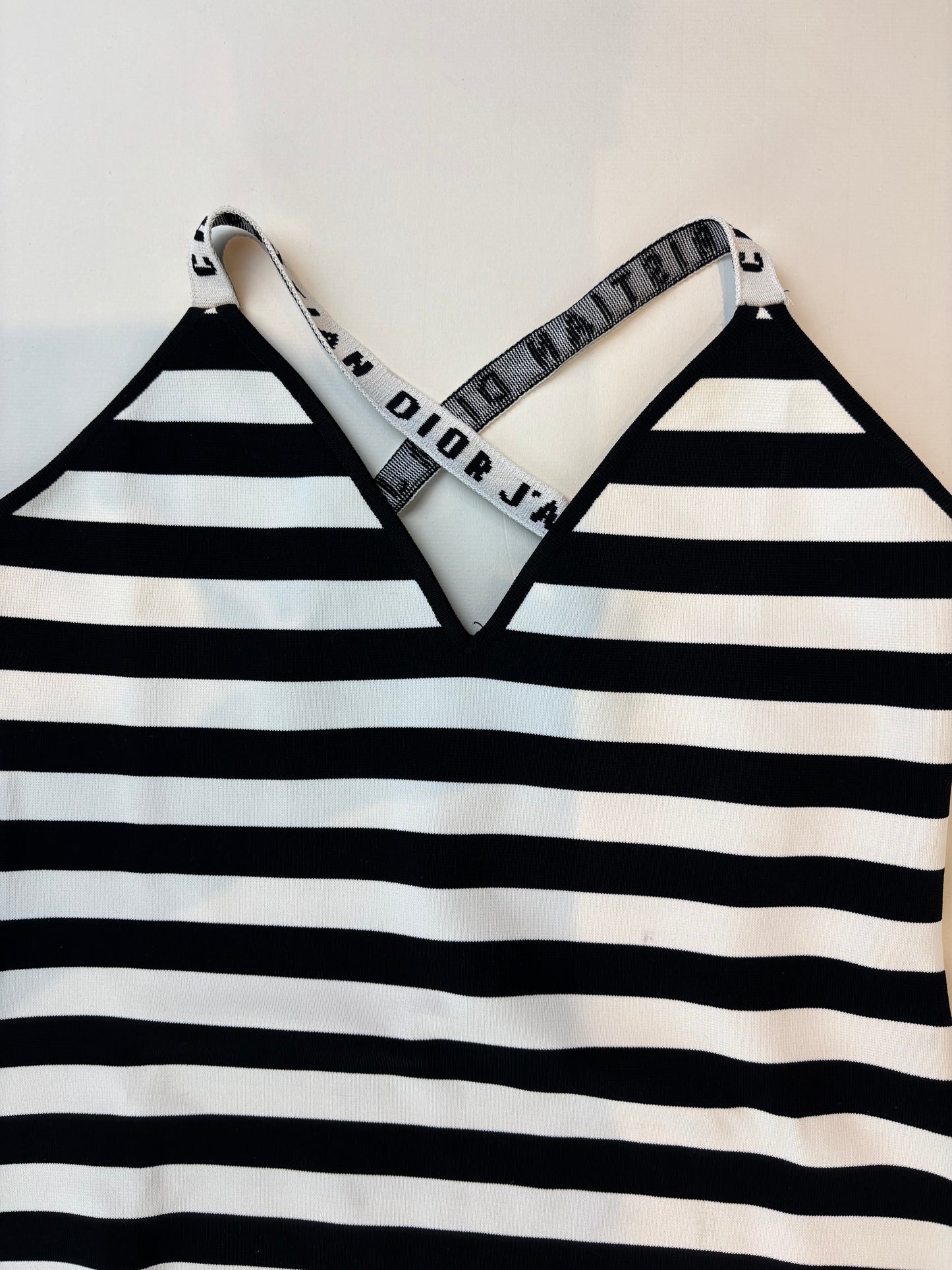 Christian Dior black and white bodysuit - L