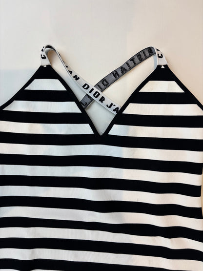Christian Dior black and white bodysuit - L