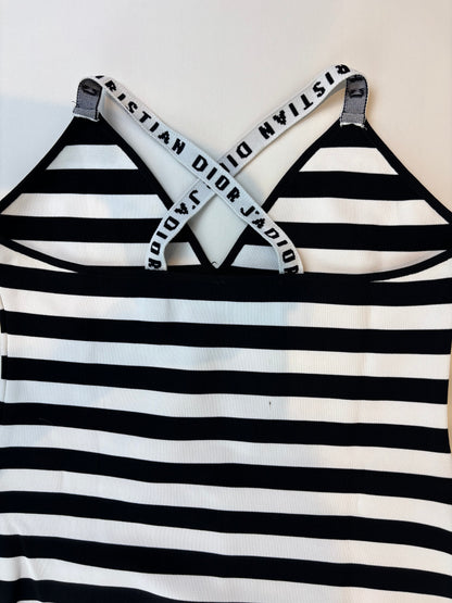 Christian Dior black and white bodysuit - L