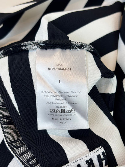 Christian Dior black and white bodysuit - L