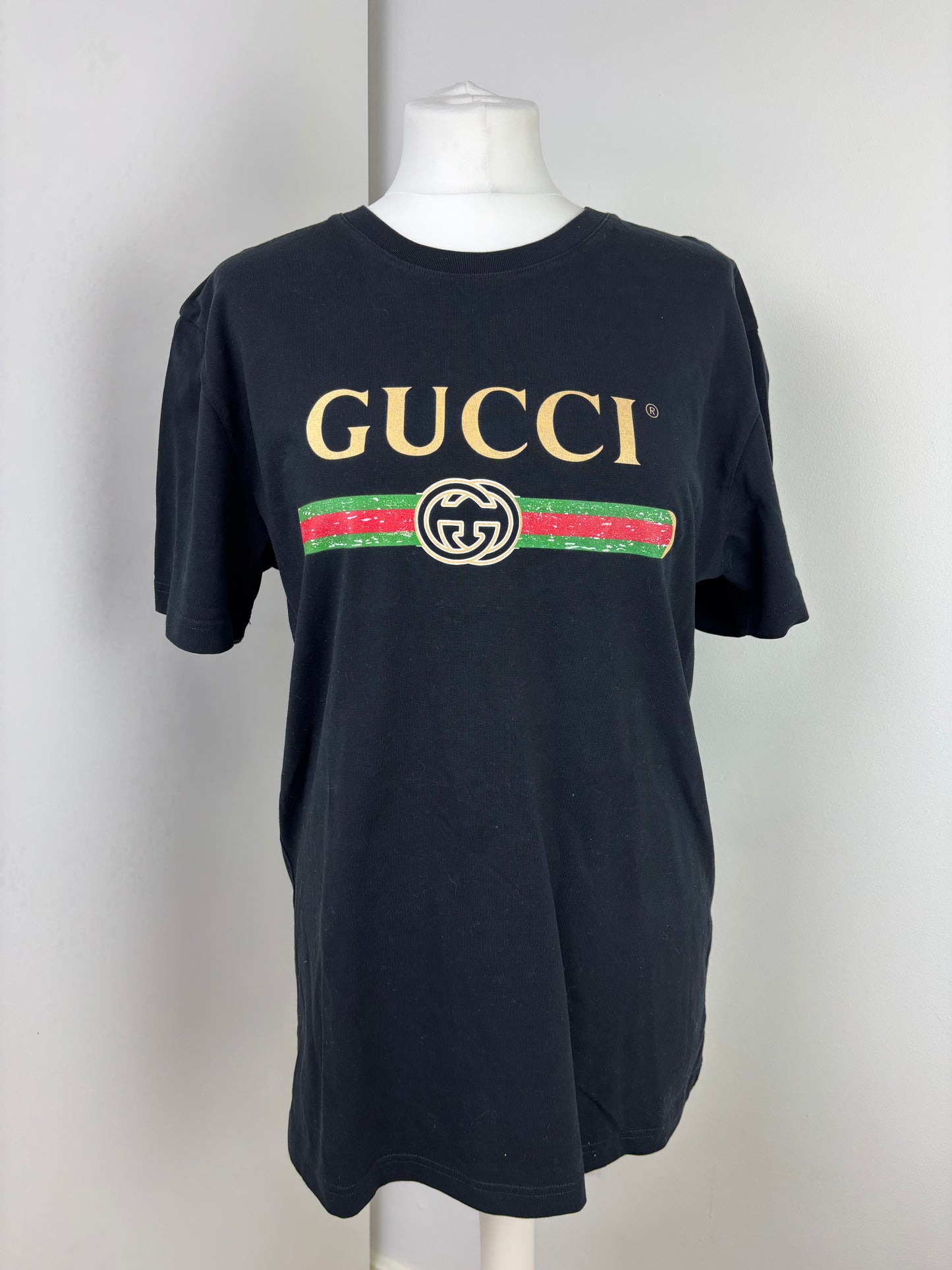 Gucci logo black T-shirt - L