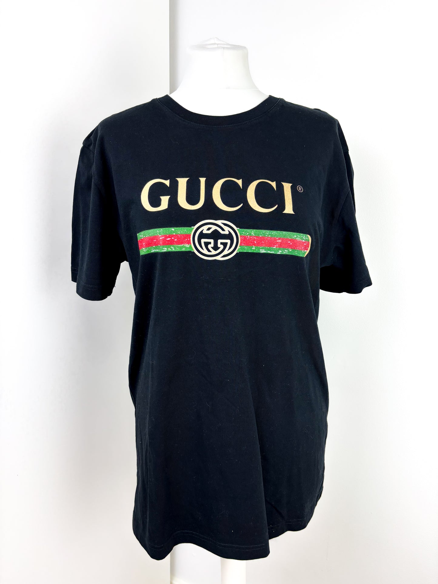 Gucci logo black T-shirt - L