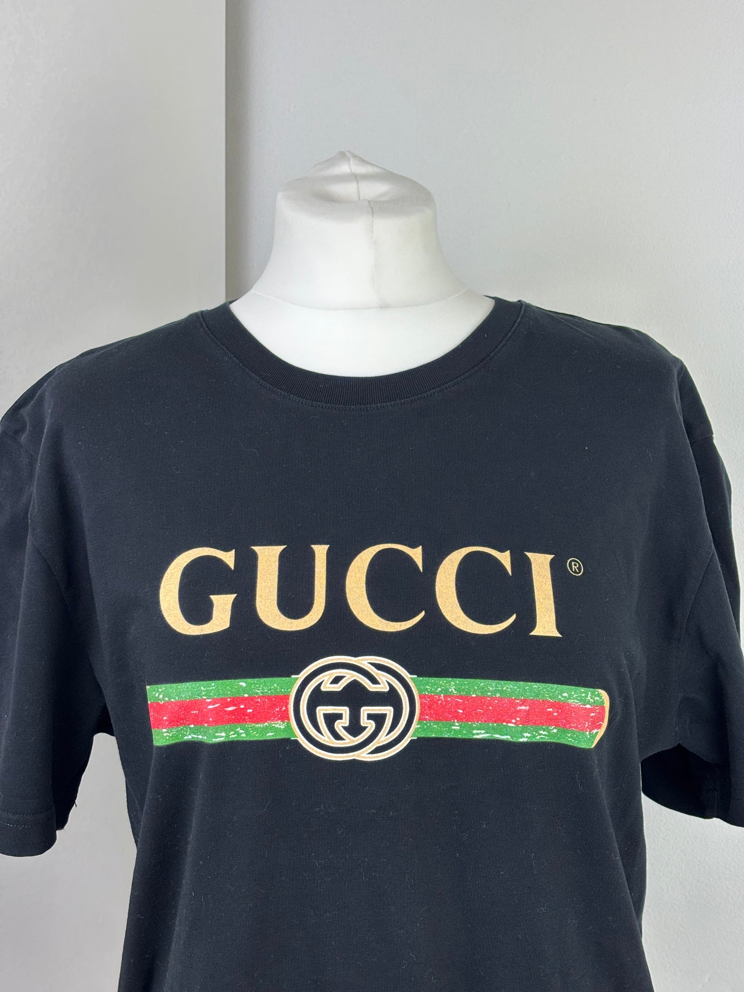 Gucci logo black T-shirt - L