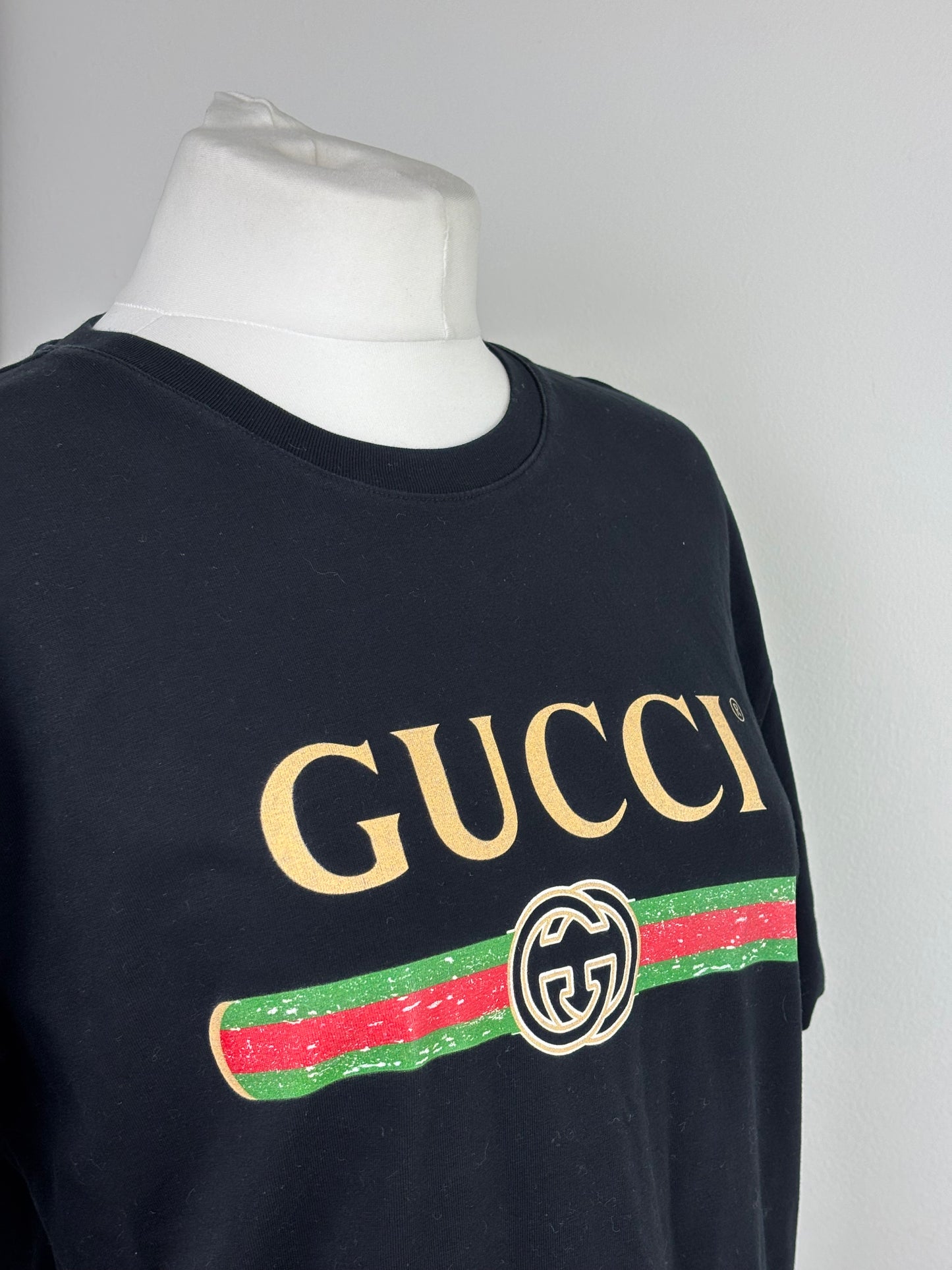 Gucci logo black T-shirt - L