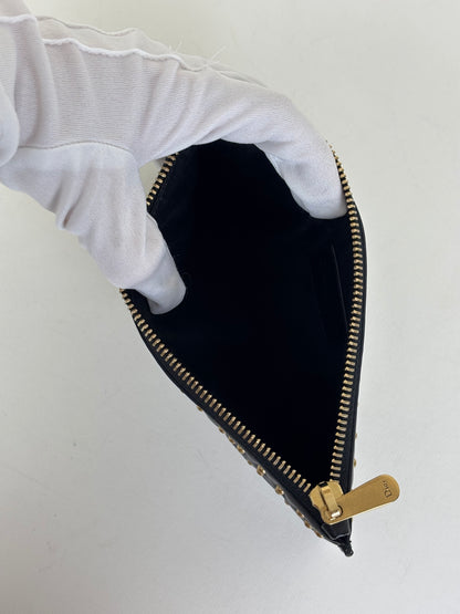 Christian Dior studded charm pouch