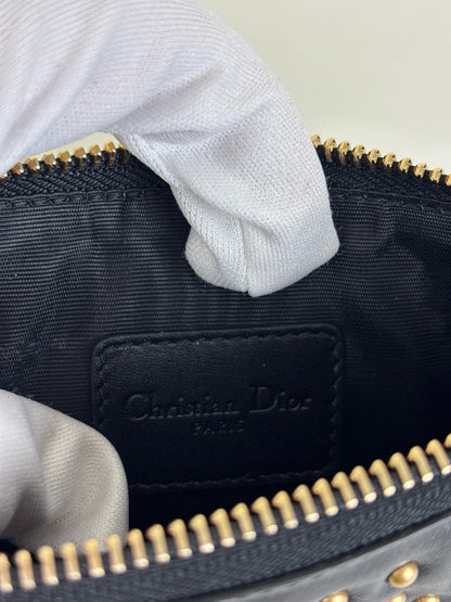 Christian Dior studded charm pouch