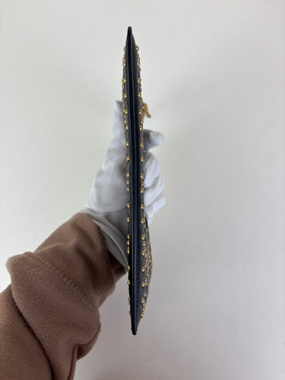 Christian Dior studded charm pouch