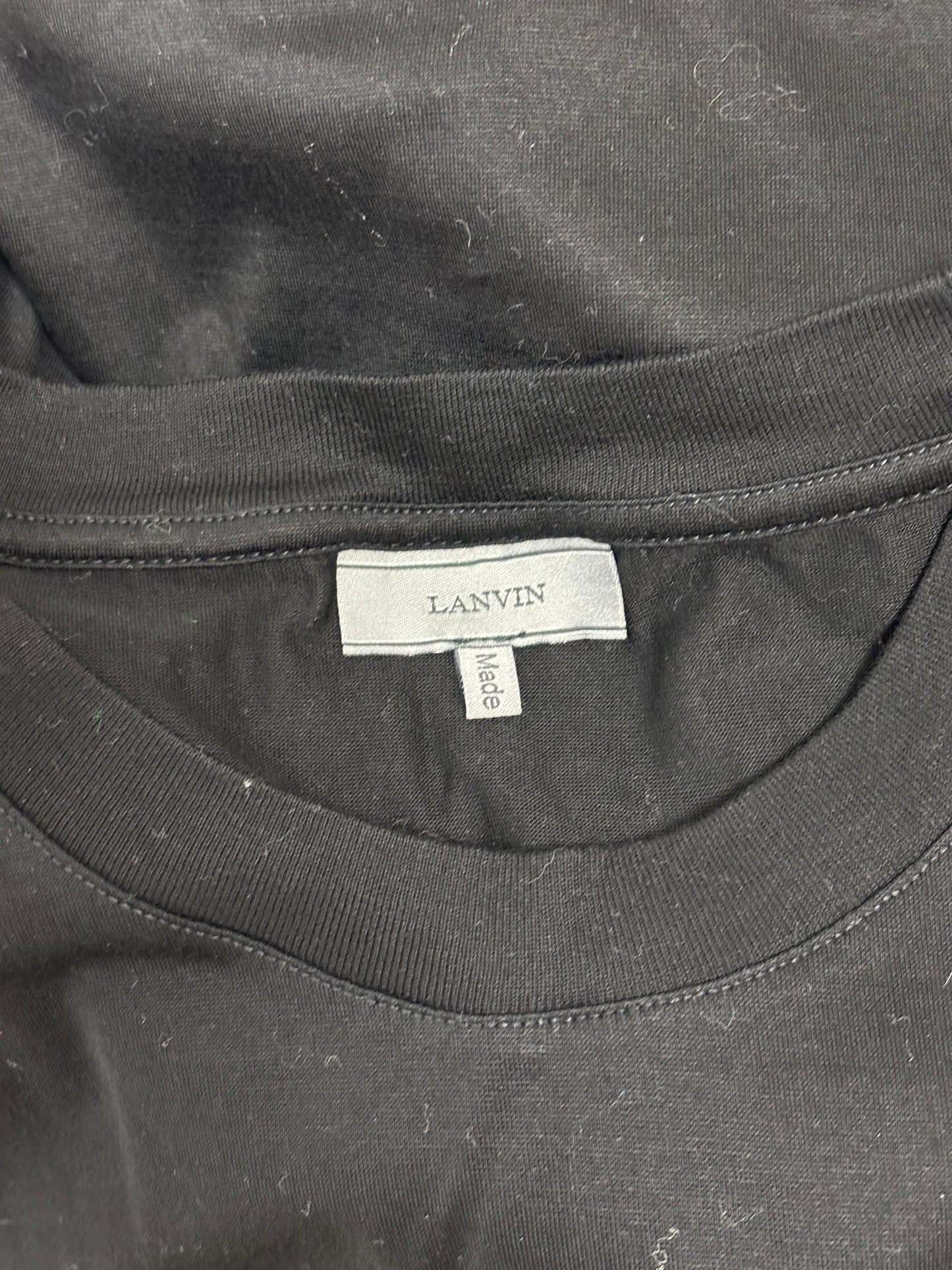 Lanvin embroidered black T-Shirt - S