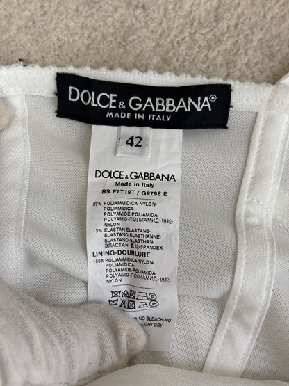 Dolce and Gabbana white top - 12 UK