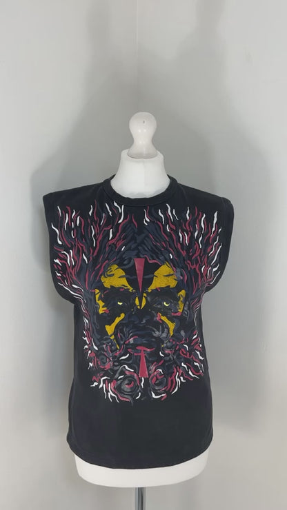 Louis Vuitton black sleeveless t-shirt - S