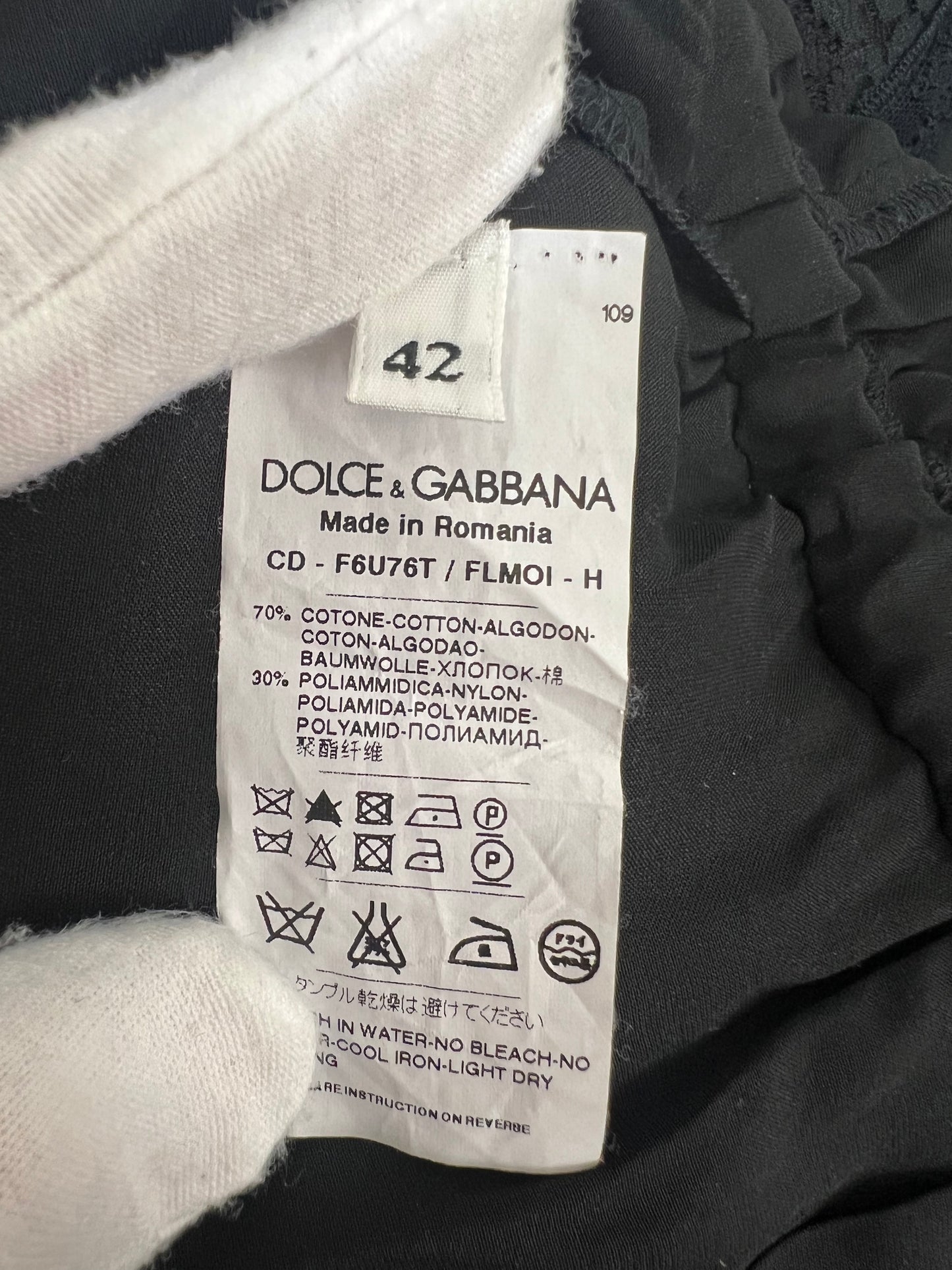 Dolce & Gabbana lace playsuit - 10 UK